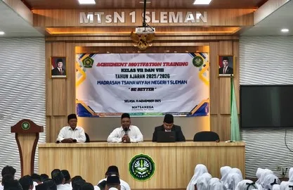 Bangun Semangat Berprestasi, MTsN 1 Sleman Hadirkan AMT Bersama Muhammad Nawawi