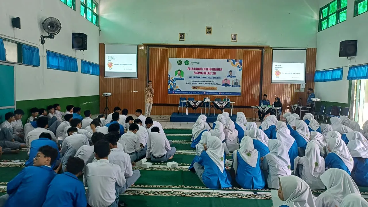 MAN 5 Sleman Gelar Pelatihan Entrepreneur untuk Siswa Kelas XII: Bangkitkan Semangat Wirausaha di Era Digital