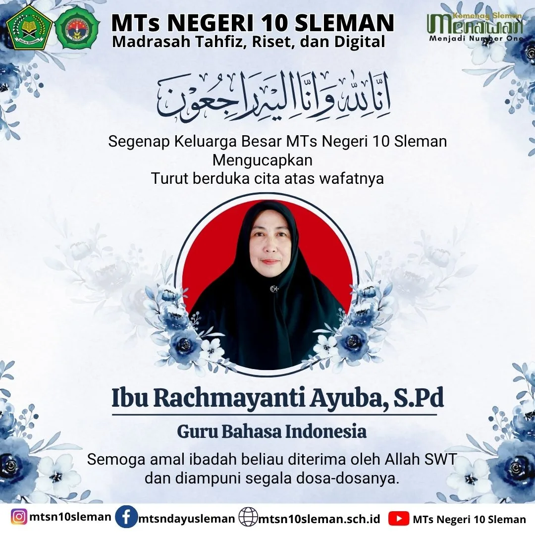 MTsN 10 Sleman Berduka: Salat dan Doa Iringi Kepulangan Bu Rachma Ayuba