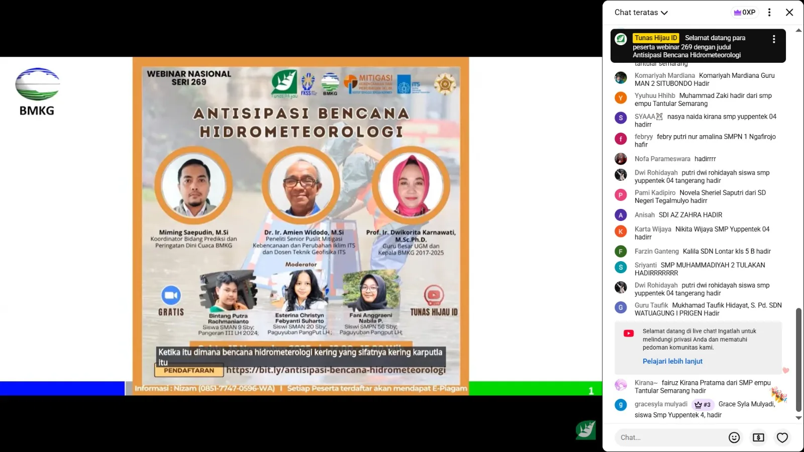 MAN 3 Sleman Partisipasi dalam Webinar Nasional Seri #268 “Antisipasi Bencana Hidrometeorologi”