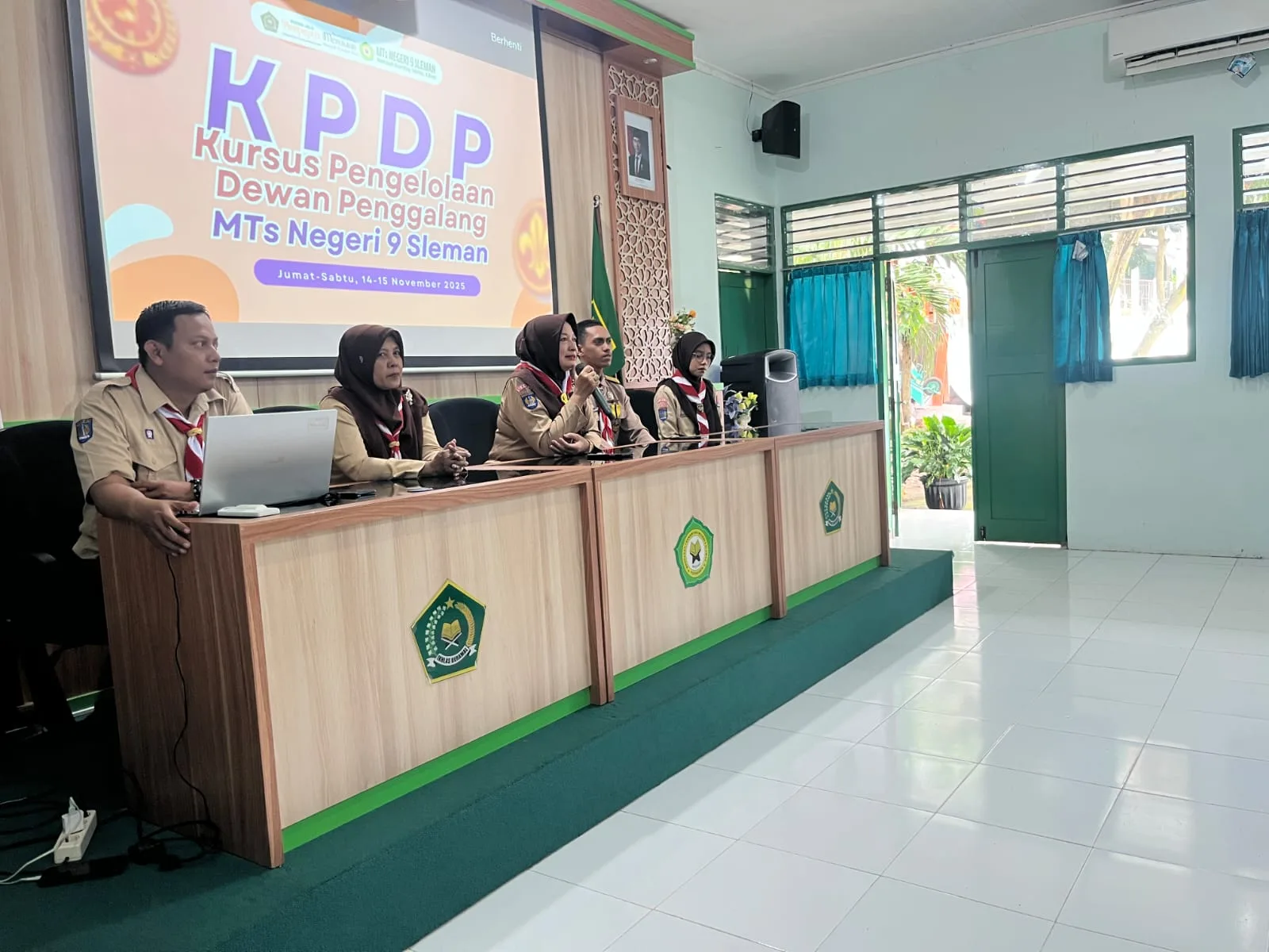 Kamabigus Buka KPDP MTsN 9 Sleman, 20 Anggota Dewan Penggalang Siap Tingkatkan Kemampuan Kepemimpinan