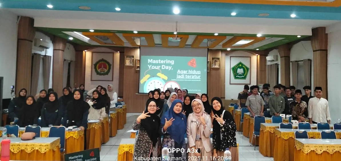 Pelatihan Manajemen Waktu “Mastering Your Day” untuk Santri Kelas X PPMU MAN 3 Sleman