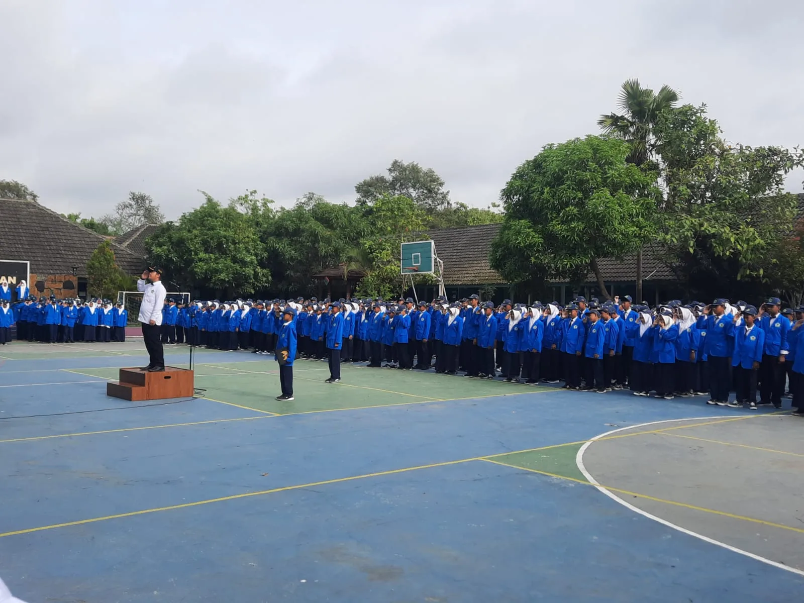 Upacara Bendera MTsN 8 Sleman Tekankan Pola Hidup Sehat dan Persiapan Asesmen Sumatif