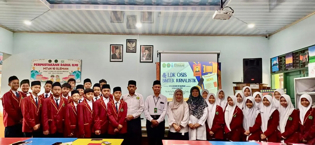 LDK MTsN 10 Sleman Siapkan Pengurus OSIS 2025/2026 Jadi Pemimpin Tangguh