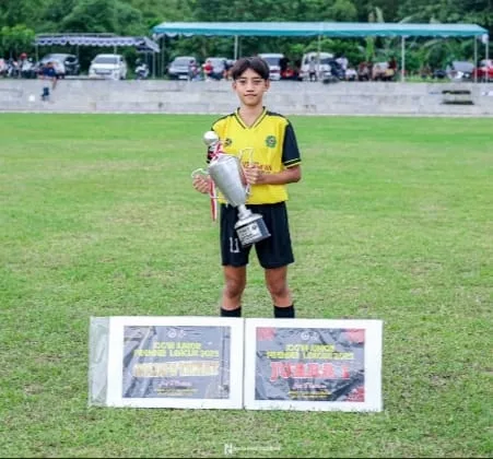 Naufal, Atlet Sepakbola MTSN 10 Sleman, Raih Emas di Kejuaraan Provinsi