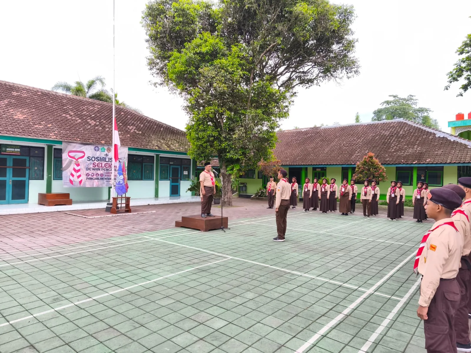 Kaderisasi Pramuka Berlanjut, MTsN 1 Sleman Siapkan Pengurus Dewan Penggalang Baru