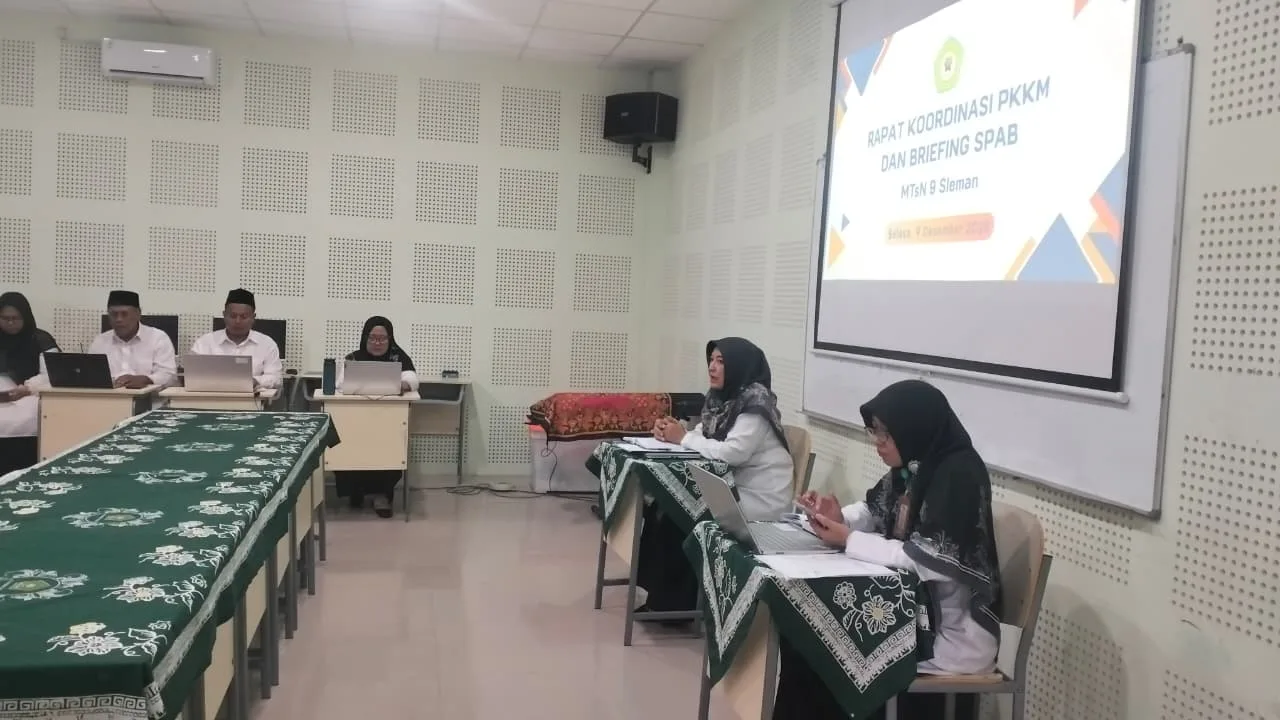 MTsN 9 Sleman Gelar Rapat Koordinasi PKKM dan Briefing SPAB