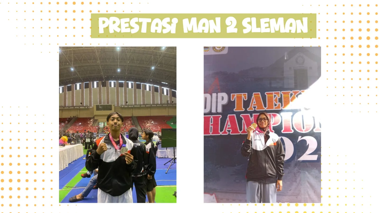 Dua Atlet Taekwondo MAN 2 Sleman Ukir Prestasi di Kejuaraan Nasional UNDIP Taekwondo Championship 2025