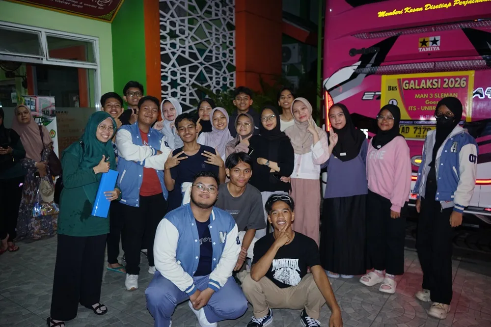 Menjemput Kampus Impian: Siswa Kelas XI MAN 3 Sleman Berangkat Ikuti GALAKSI 2026