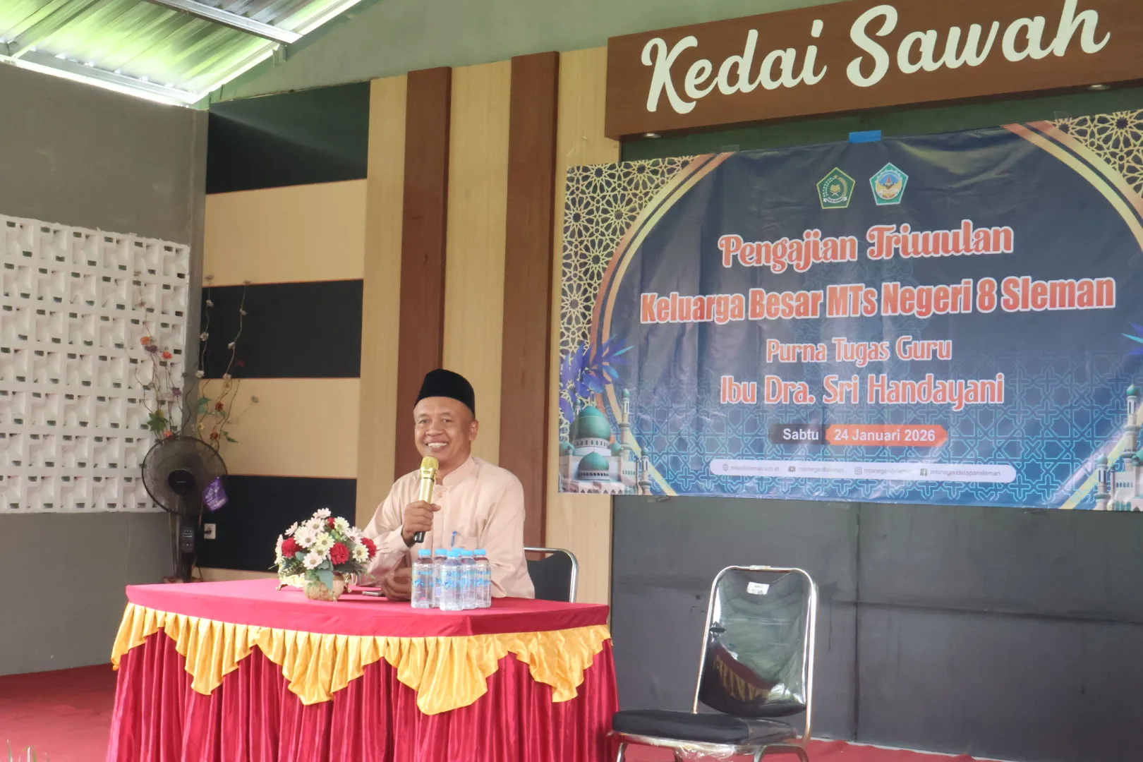 Pengawas Pembina Hadiri Pengajian Rutin Triwulan Keluarga Besar MTsN 8 Sleman