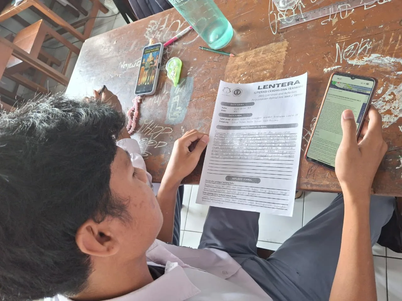 Kolaborasi Perpustakaan dan UKS, Literasi Kesehatan Jadi Fokus Literasi Bulan Januari di MAN 2 Sleman