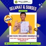 Akbar Riski dari MTsN 3 Sleman Raih Medali Emas Olimpiade Prestasi Pelajar Indonesia