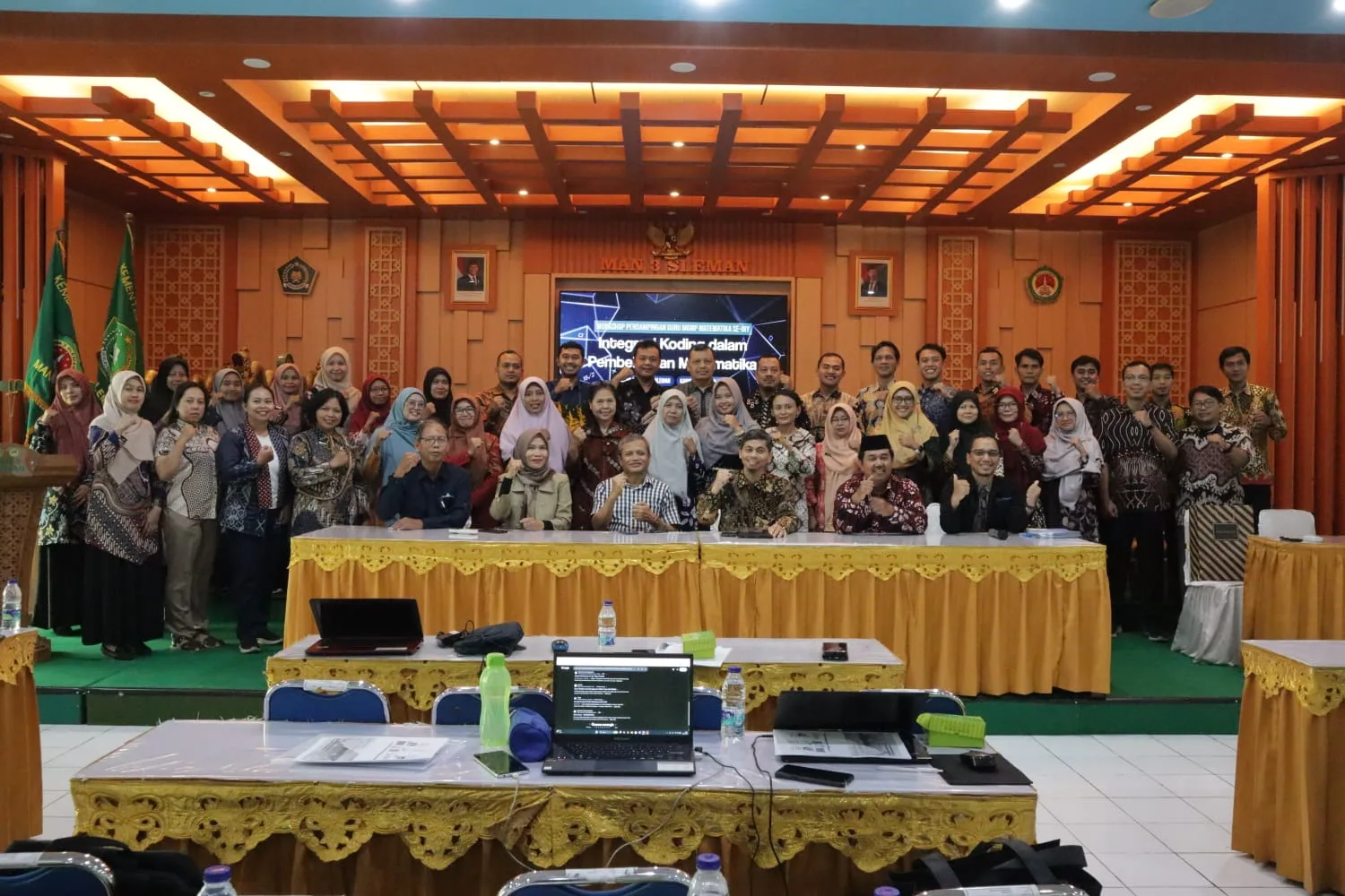 Guru MAN 2 Sleman Ikuti Workshop Integrasi Koding Pembelajaran Matematika
