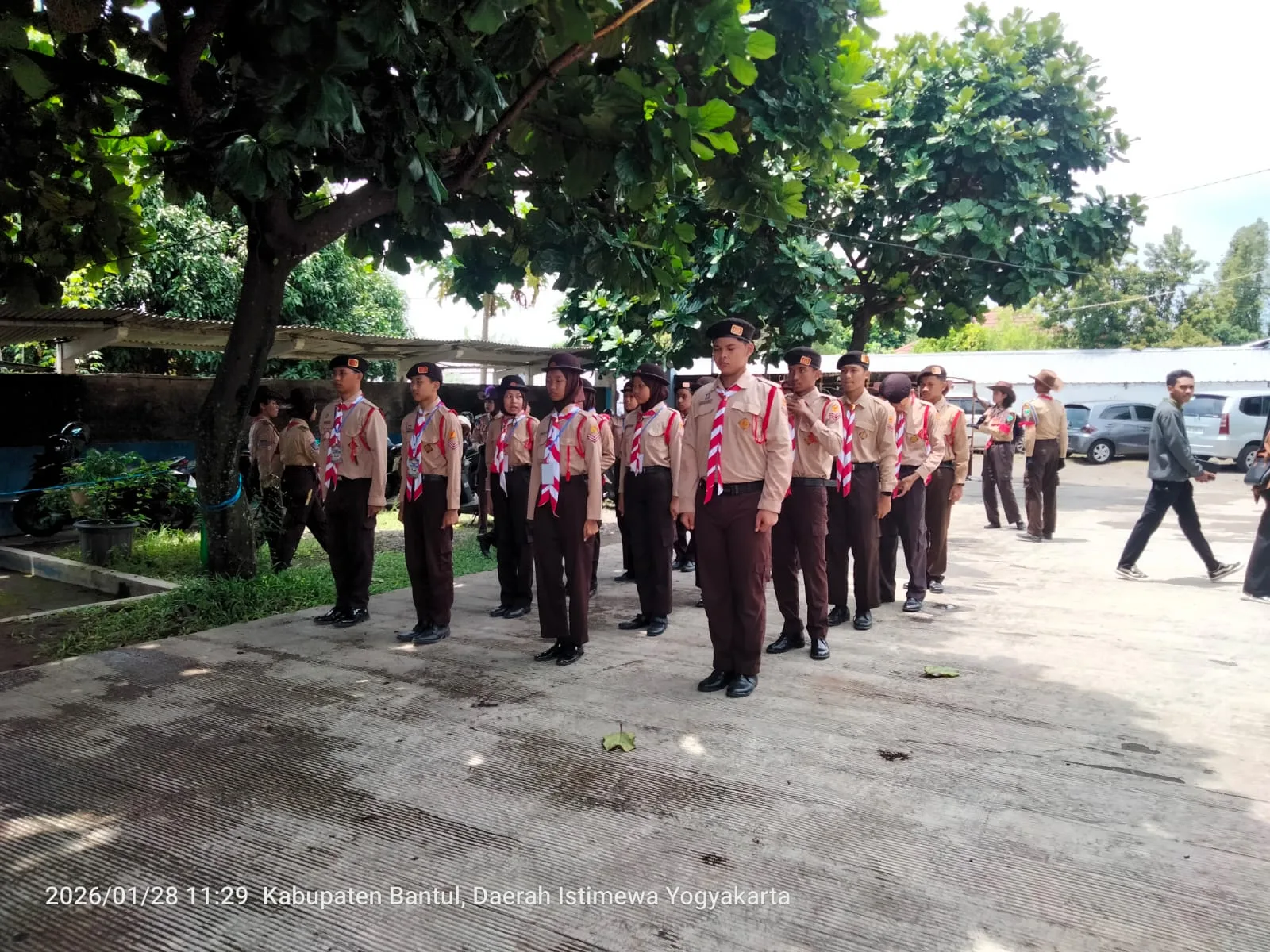 Tim PBB MTsN 9 Sleman Tampil Memukau dalam Scout Skill Challenge 2026