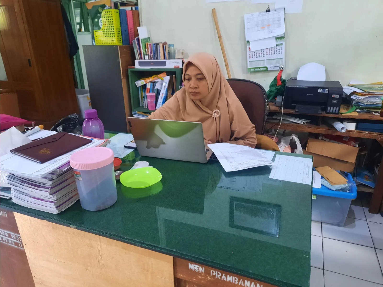 Waka Kesiswaan MTsN 8 Sleman Ikuti Talkshow Launching Buku Pelaporan Implementasi Program SPAB oleh BNPB