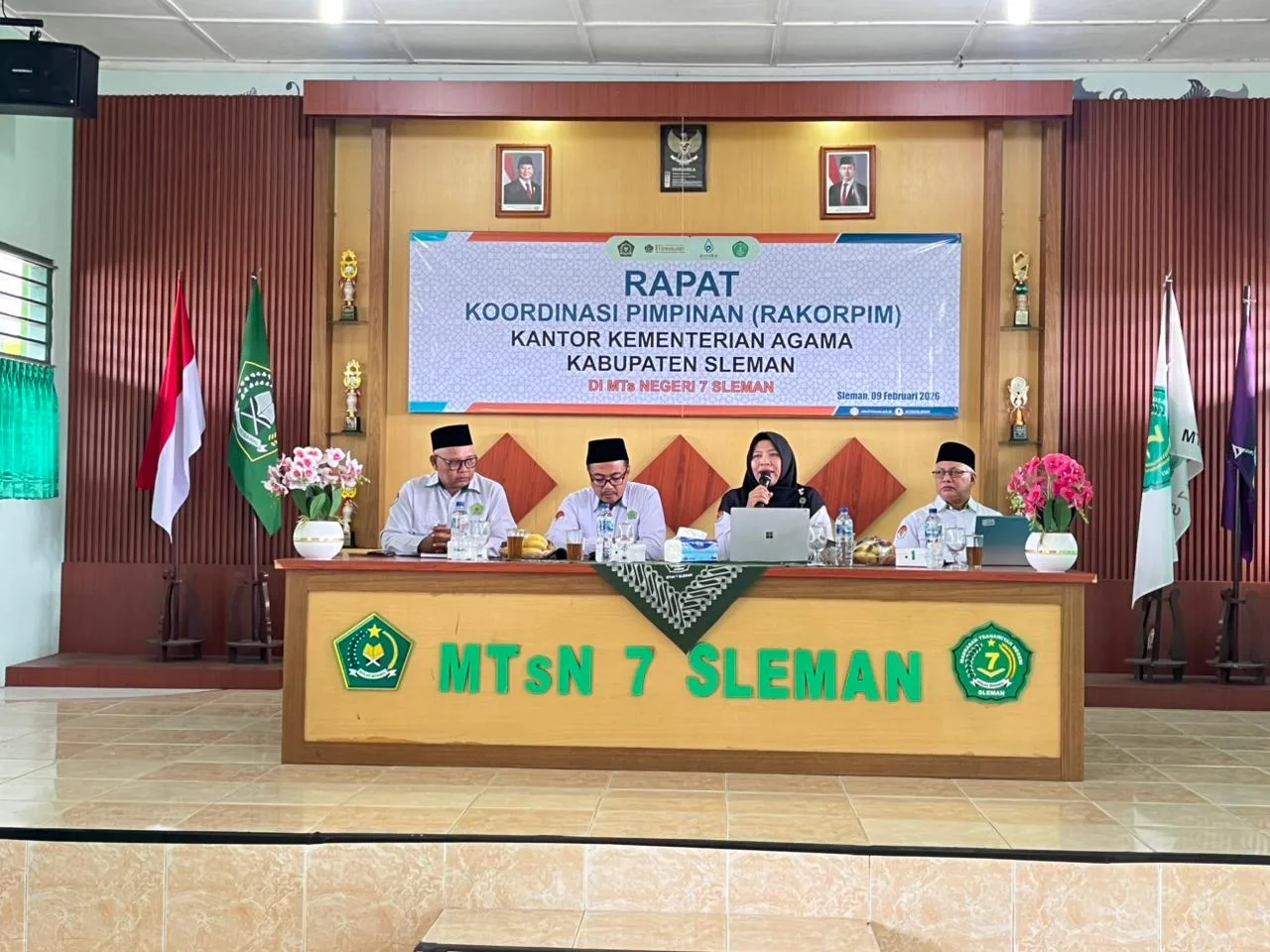 MTsN 7 Sleman Menjadi Tuan Rumah Rakorpim Madrasah Kemenag Sleman