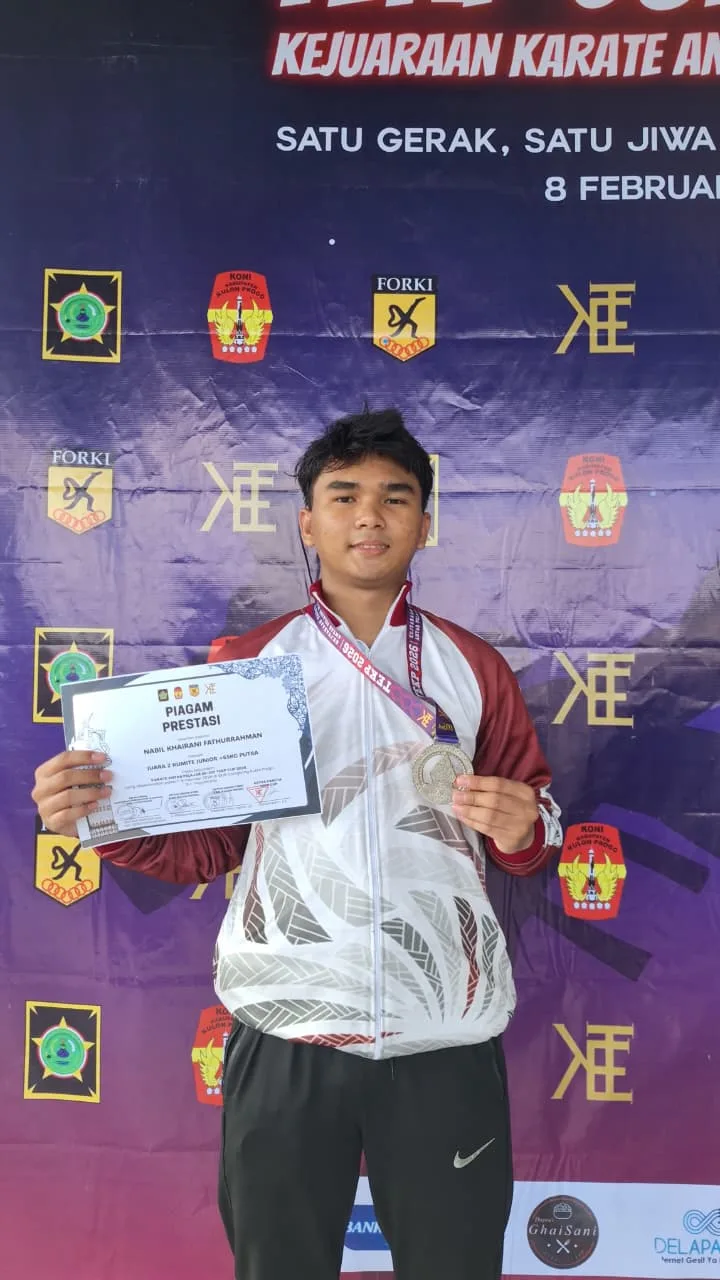Nabil Khairani, Siswa MAN 3 Sleman Raih Juara 2 Karate di Kejuaraan TEKP CUP 2026