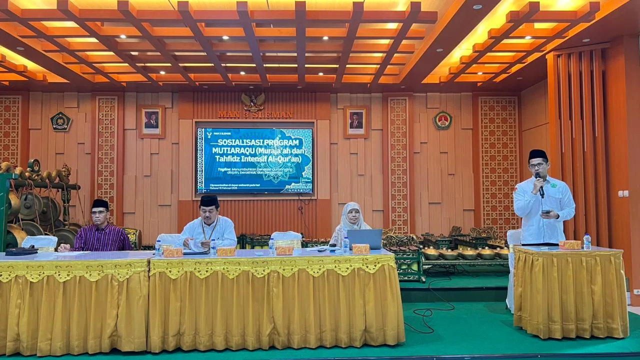 Tumbuhkan Generasi Qur’ani, MAN 3 Sleman Sosialisasikan Program MUTIARAQU