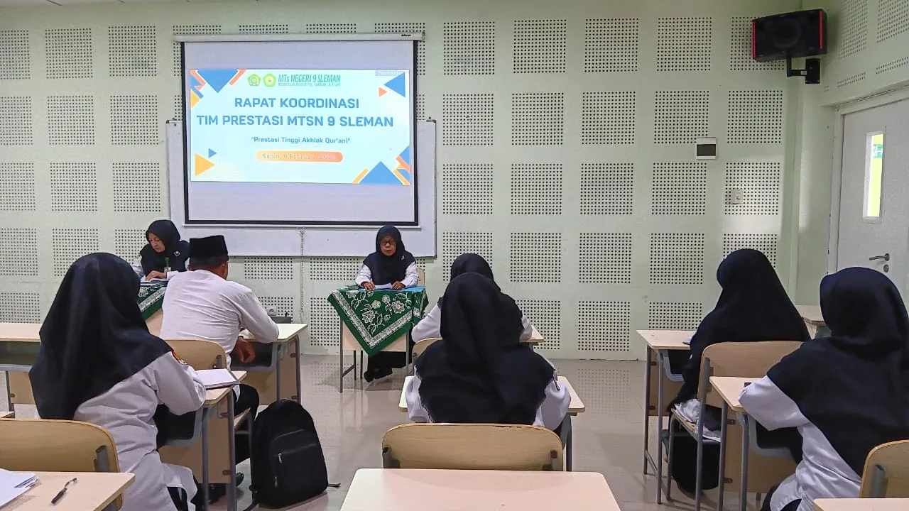 MTsN 9 Sleman Gelar Rapat Koordinasi Tim Prestasi Tahun 2026