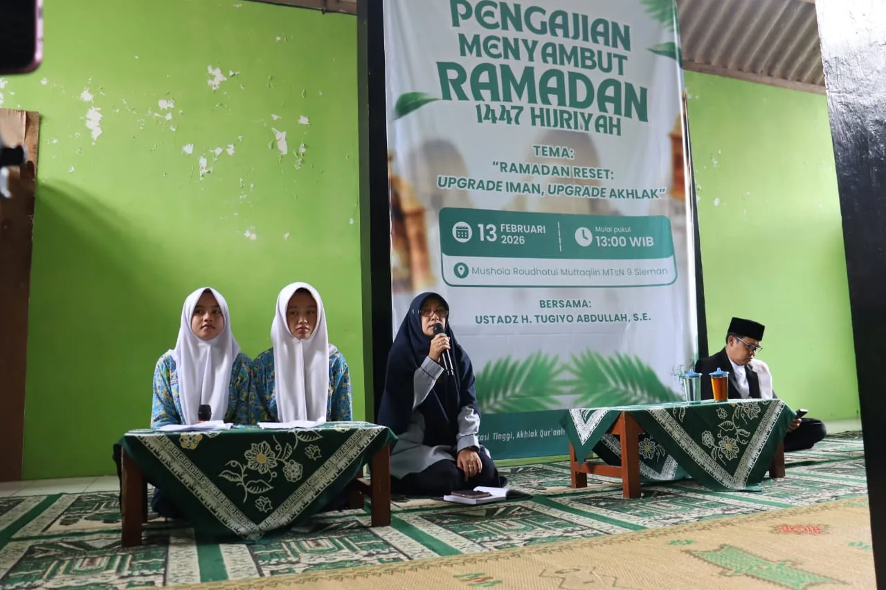 MTsN 9 Sleman Adakan Pengajian Dalam Rangka Menyambut Bulan Suci Ramadan