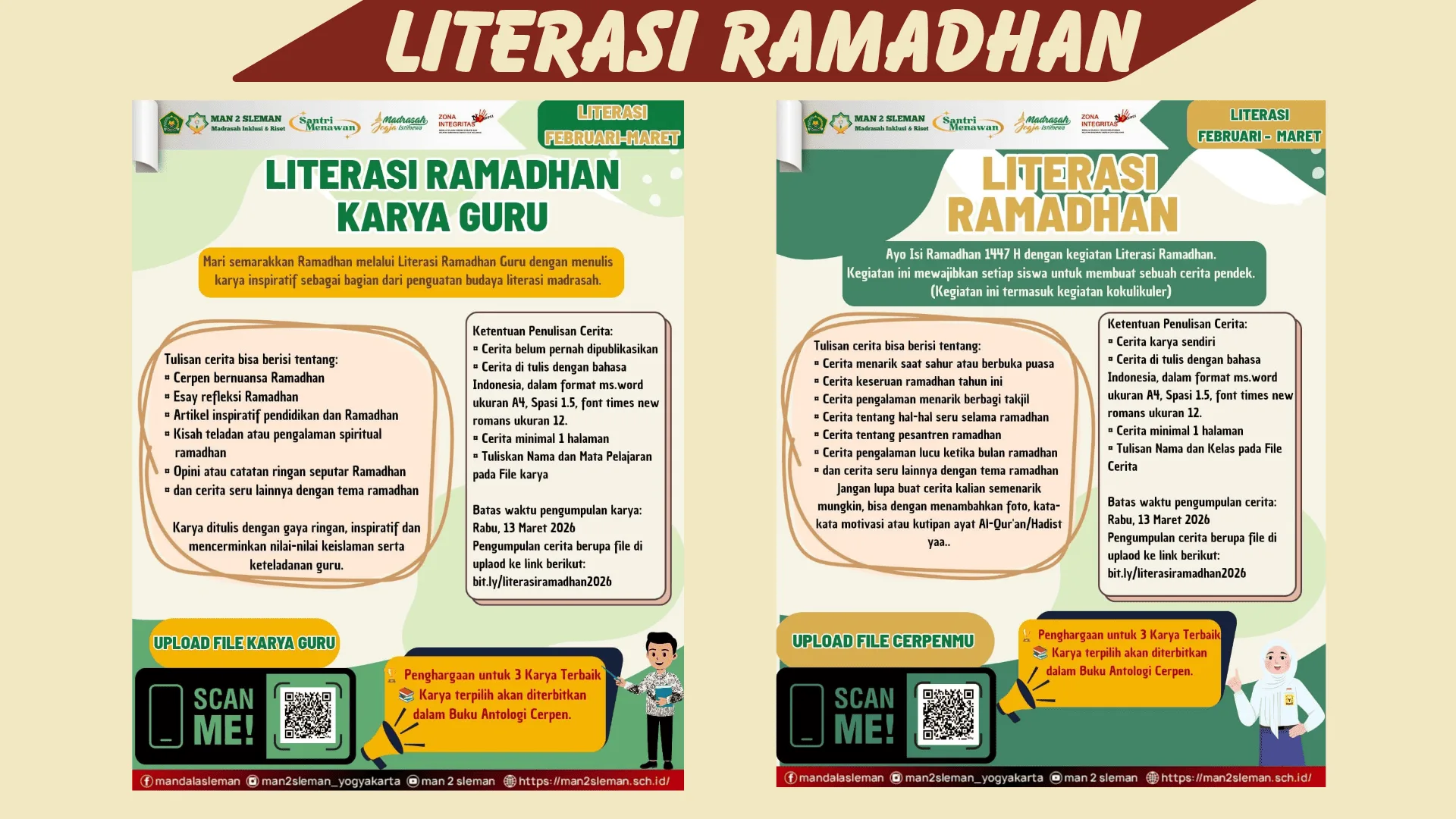 Perpustakaan Bahrul Ilmi Gelar Literasi Ramadhan 1447 H untuk Siswa dan Guru MAN 2 Sleman