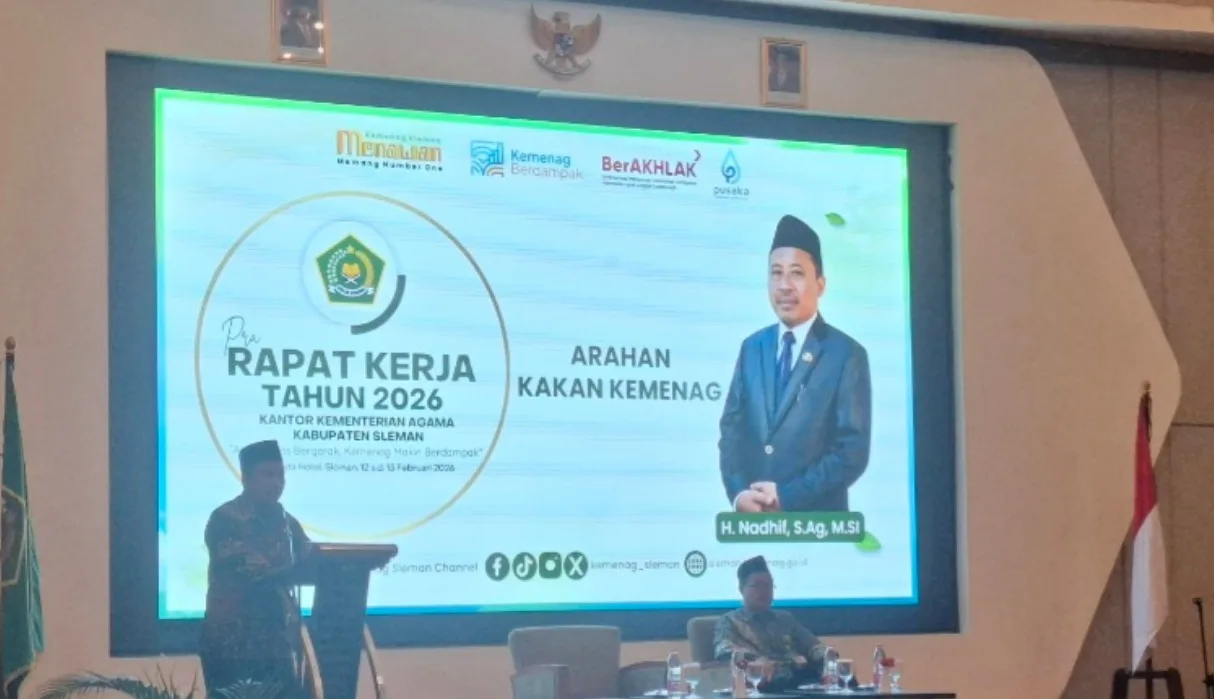 Kepala Madrasah dan Kepala TU MTsN 3 Sleman Aktif Ikuti Pra Rapat Kerja Kemenag Sleman