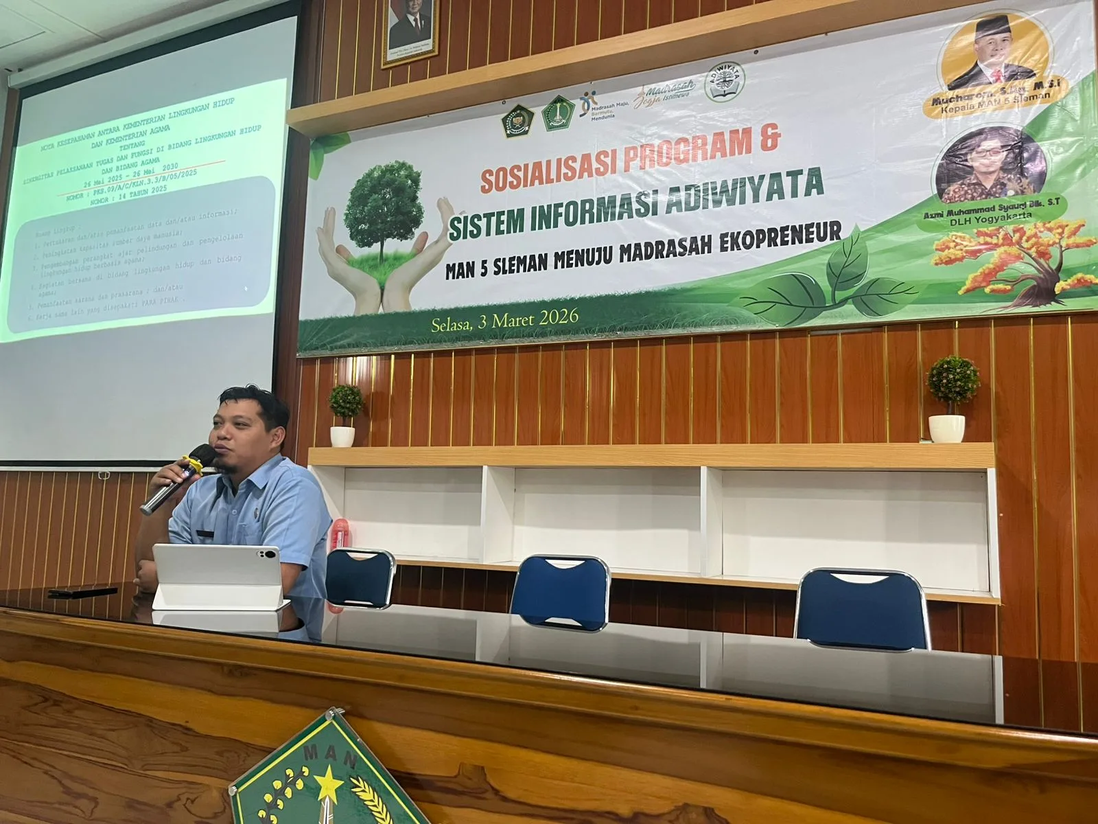 Langkah Nyata Menuju Madrasah Ecopreneur: MAN 5 Sleman Gelar Sosialisasi Adiwiyata Bersama DLH Yogyakarta