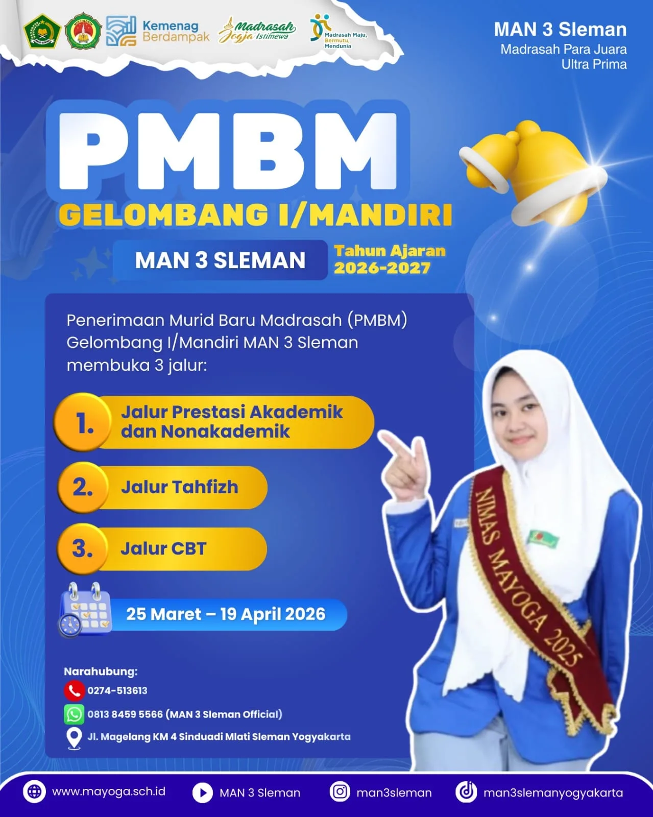 Wujudkan Mimpi di Madrasah Para Juara: MAN 3 Sleman Resmi Buka PMBM Gelombang I