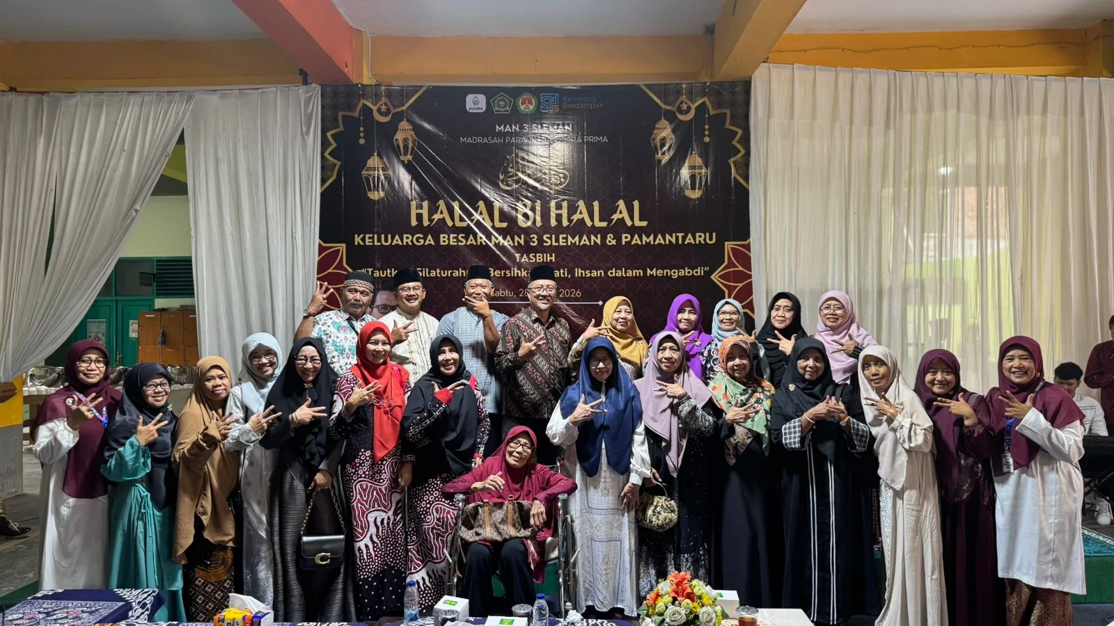 Usung Tema TASBIH, Halalbihalal MAN 3 Sleman Pererat Silaturahmi Tanpa Putus Bersama PAMANTARU