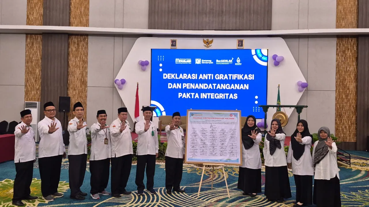 MAN 2 Sleman Ikuti Deklarasi Anti Gratifikasi pada Raker Kemenag Sleman