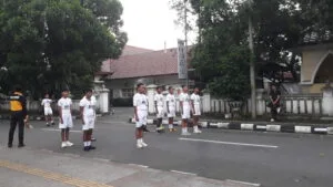 Anggota Tonti MAN 2 Sleman Ikuti Seleksi Lanjutan Paskibra Kab. Sleman