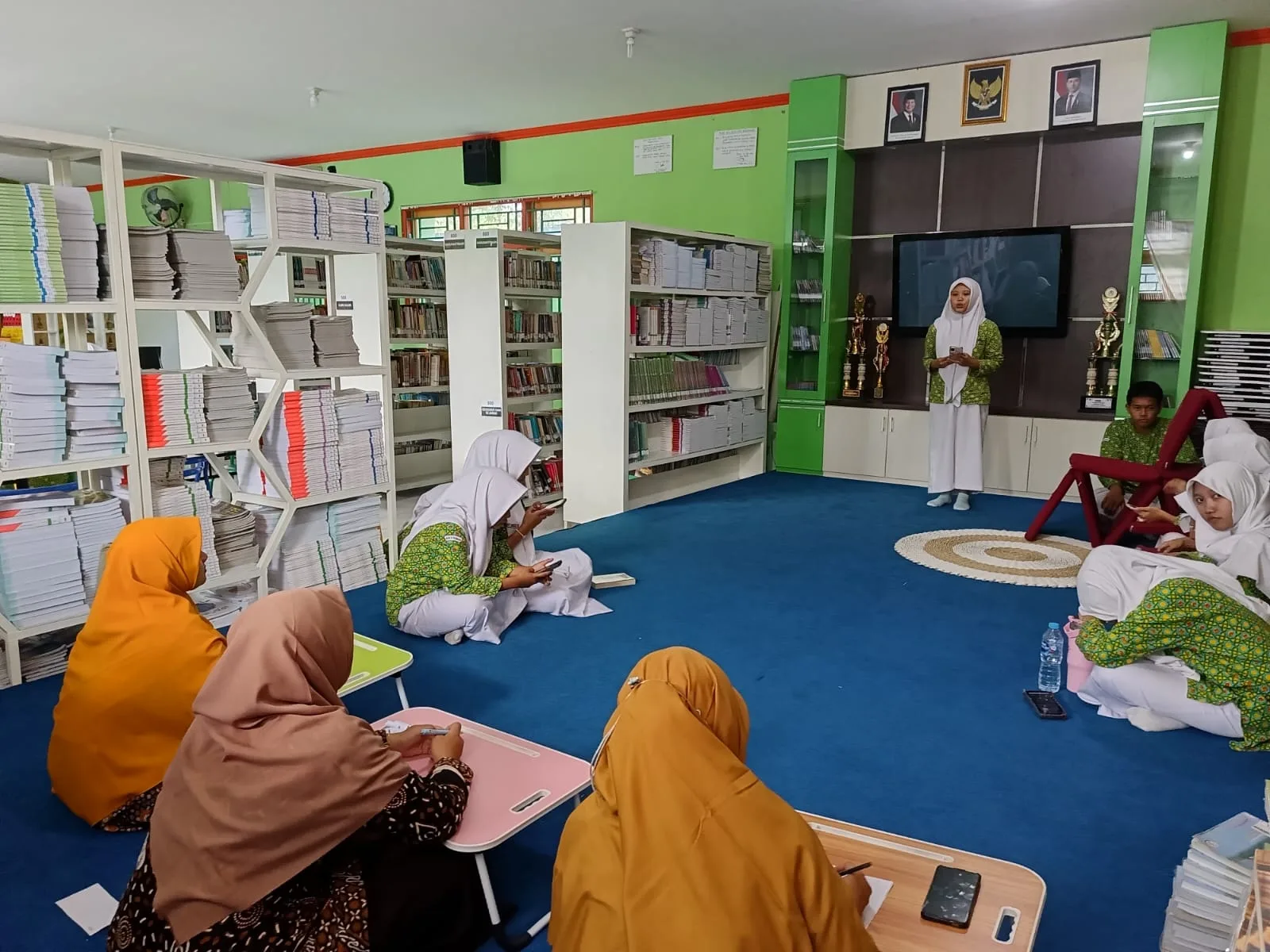 Persiapan Wisuda, Sie Acara MAN 5 Sleman Gelar Seleksi MC di Perpustakaan Amarta