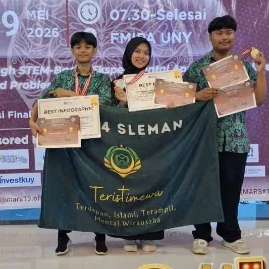 Dari Ide Sederhana Menjadi Prestasi Nasional: Tim MAN 4 Sleman Bersinar di MARS#13 UNY