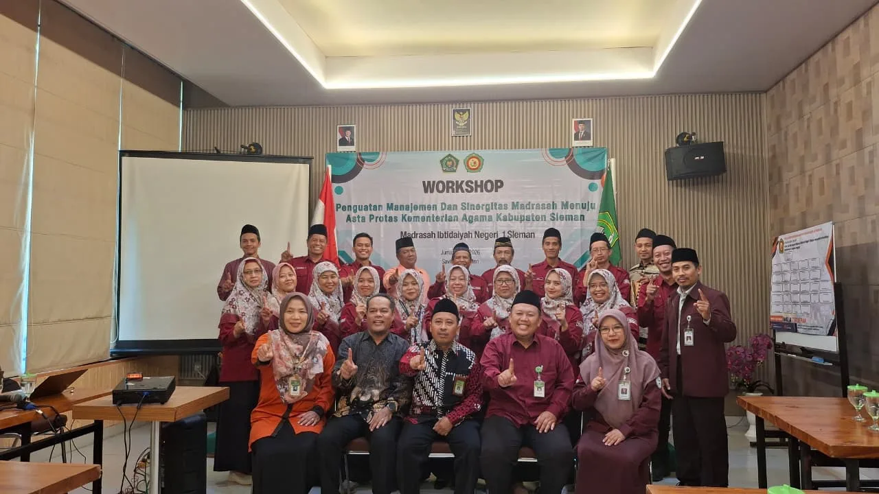 MIN 1 Sleman Gelar Workshop Penguatan Manajemen dan Sinergitas Madrasah Menuju Asta Protas Kemenag Sleman
