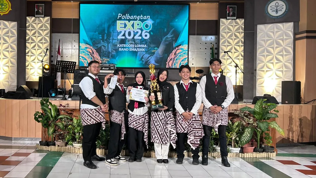 Allivera Band MAN 3 Sleman Raih Juara 2 di Polbangtan Expo 2026