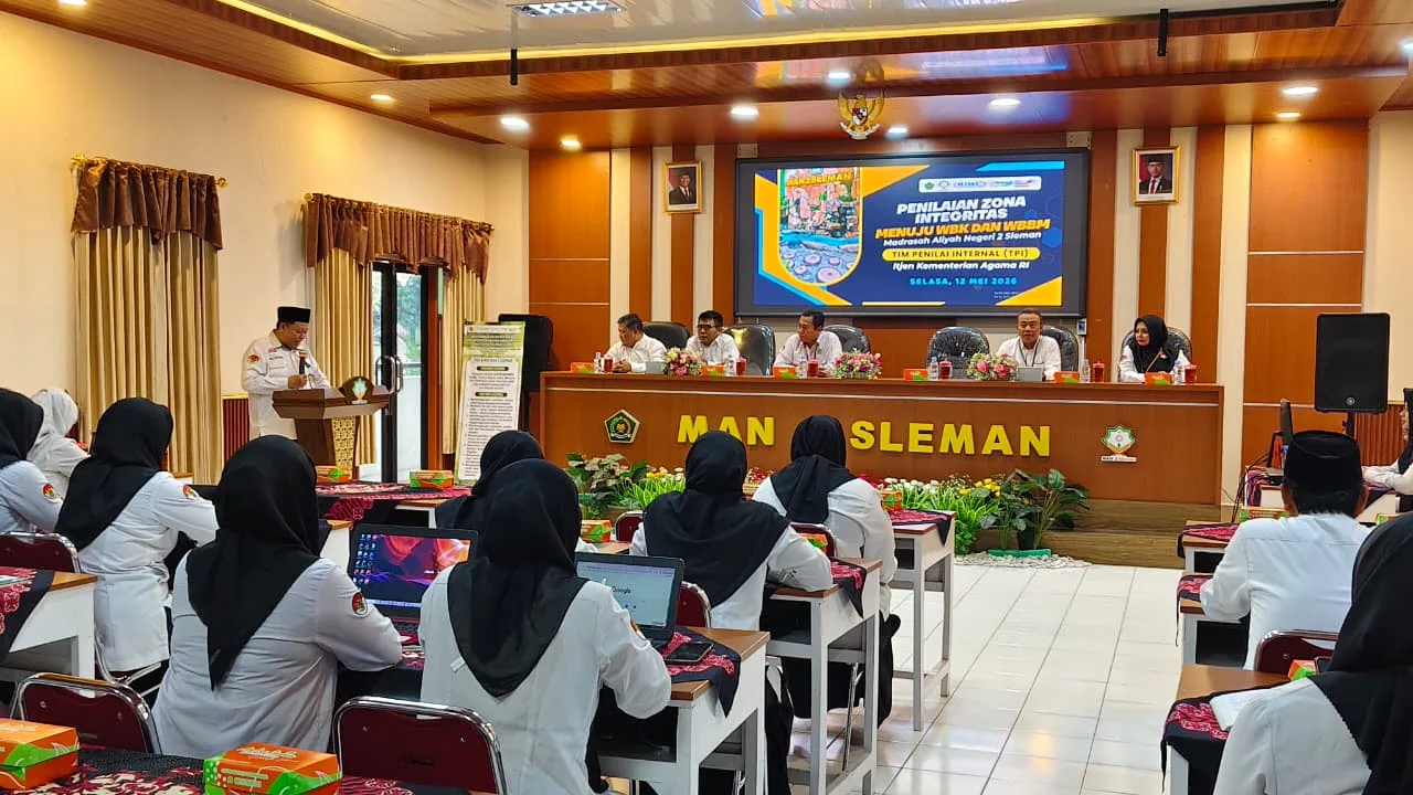 MAN 2 Sleman Sambut TPI Itjen Kemenag RI dalam Penilaian Zona Integritas menuju WBK/WBBM