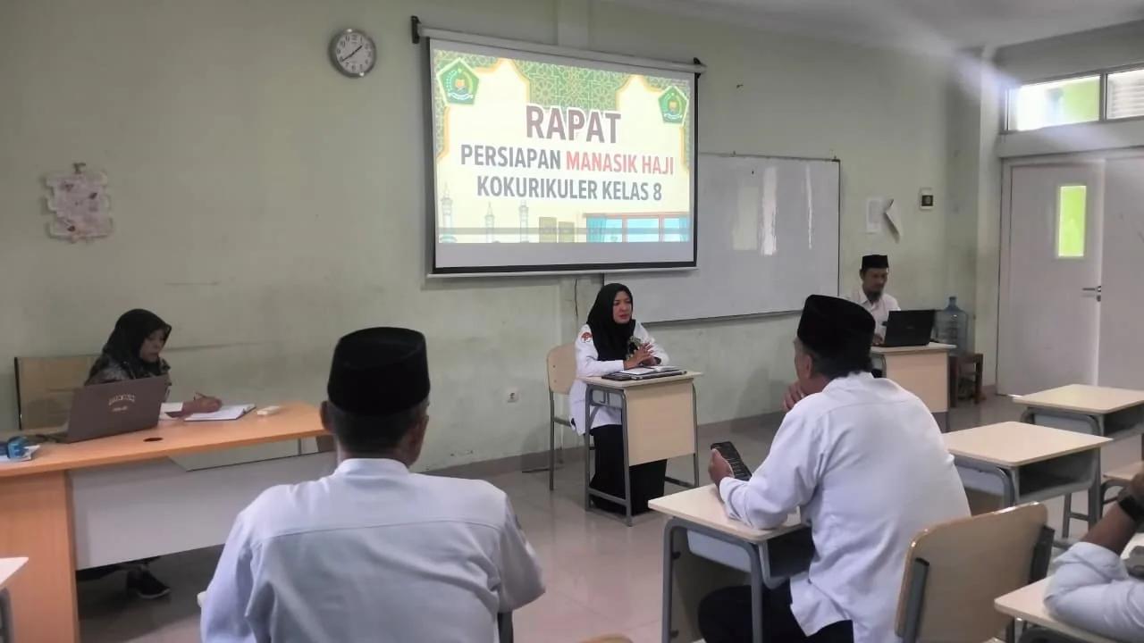 Tim Kokurikuler Kelas VIII MTsN 9 Sleman Ikuti Rapat Koordinasi Persiapan Manasik Haji