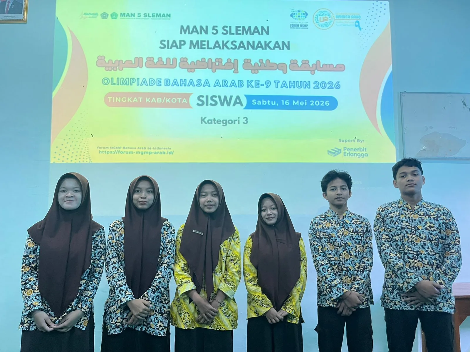 Unjuk Sinergi dan Prestasi, Enam Delegasi MAN 5 Sleman Berlaga di Olimpiade Bahasa Arab tingkat Kabupaten