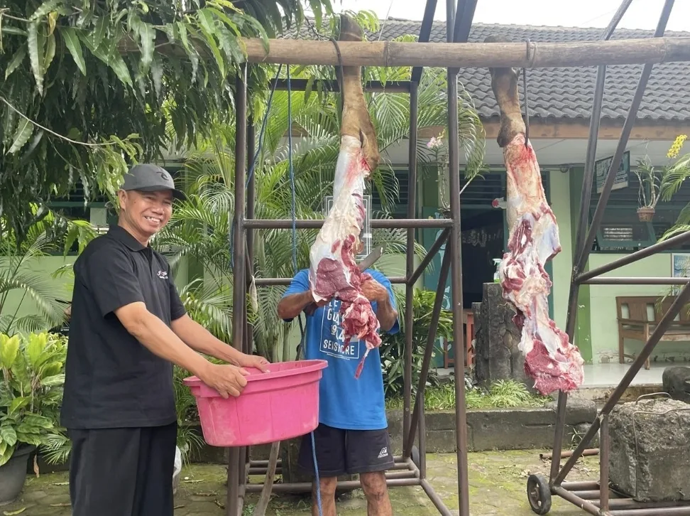 Asah Peduli dan Kebersamaan, MTsN 10 Sleman Gelar Latihan Kurban