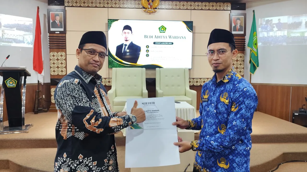 Inovasi Media Audio Fikih, Guru MAN 2 Sleman Raih Penghargaan Kanwil Kemenag DIY