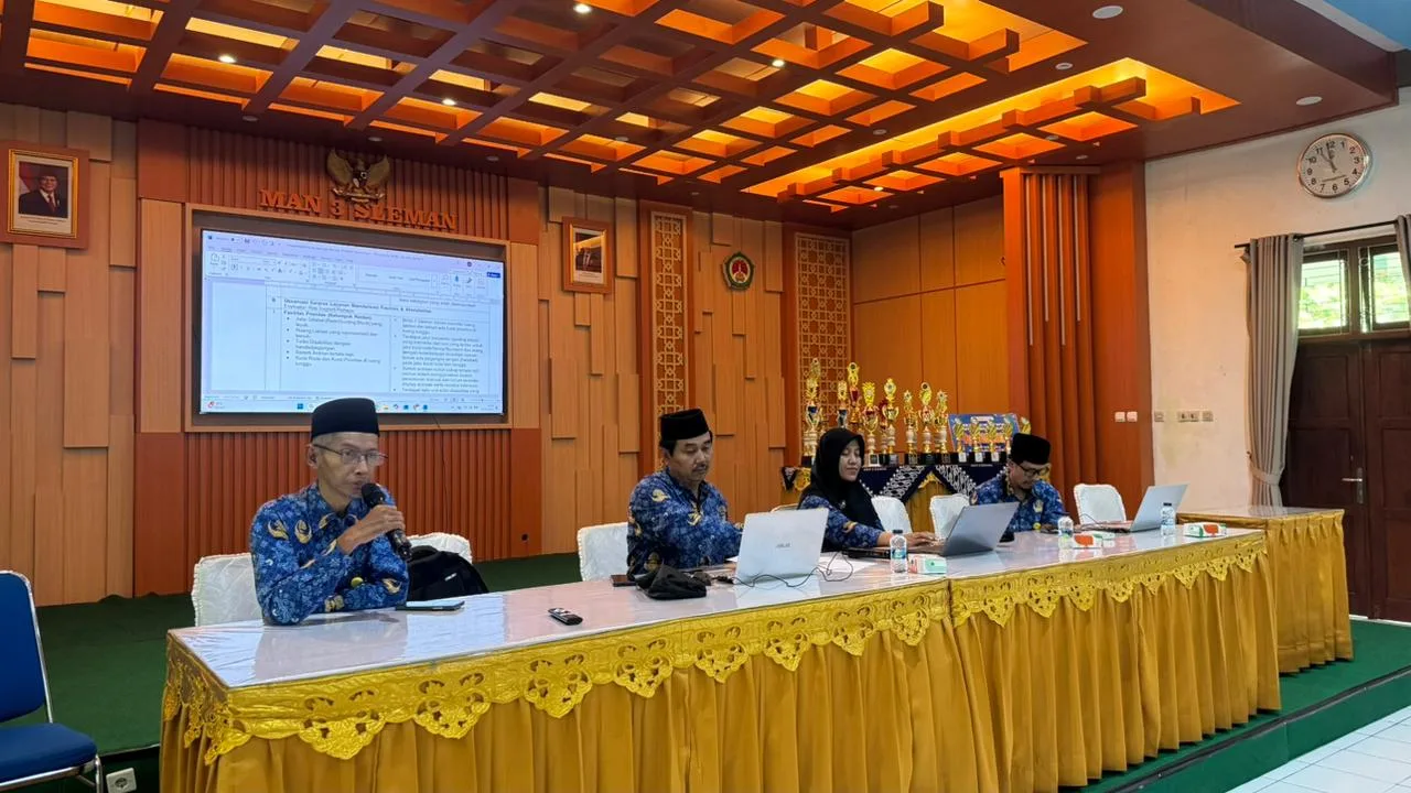 MAN 3 Sleman Gelar Rapat Evaluasi Tindak Lanjut Penilaian Zona Integritas oleh TPI Itjen Kemenag