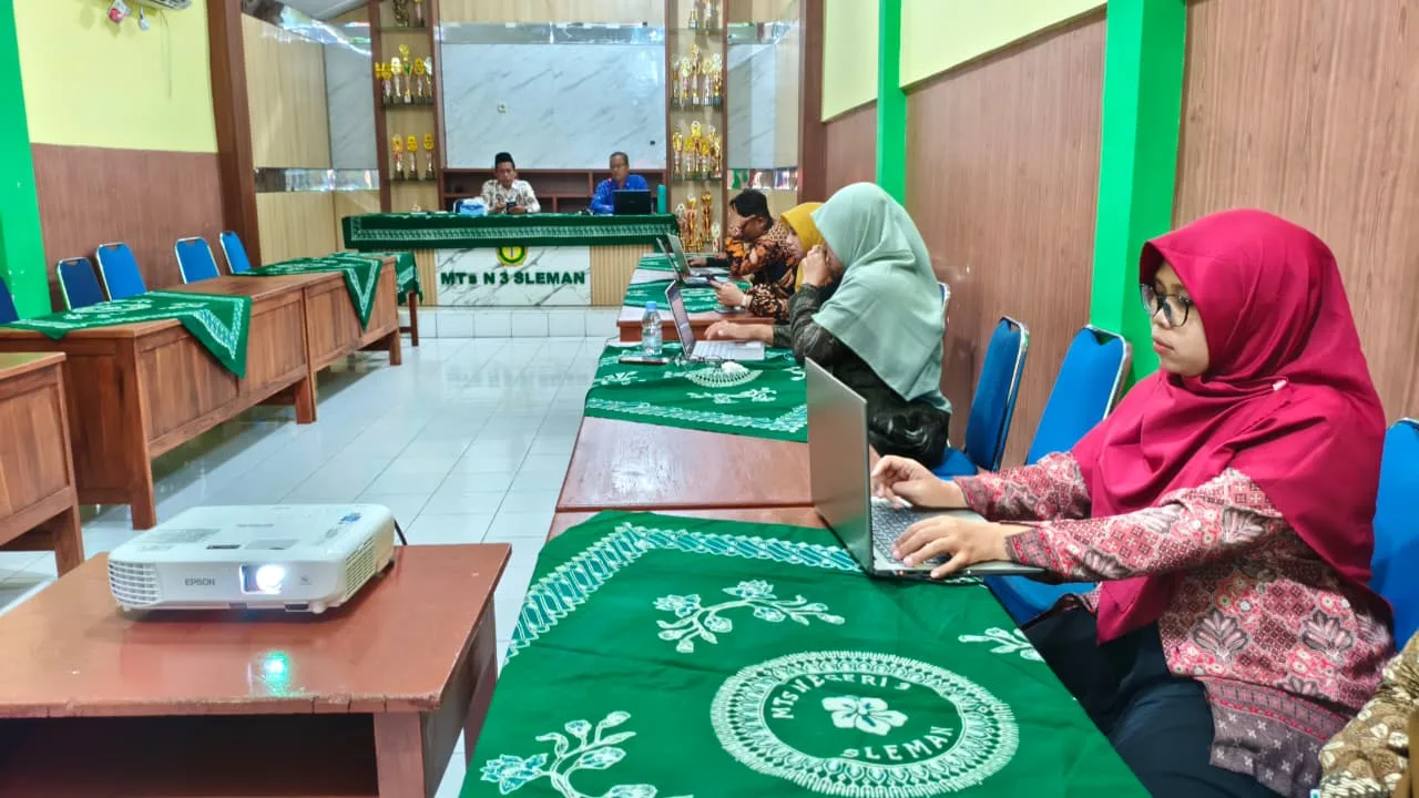 Persiapkan ASAT Bermutu, Panitia MTsN 3 Sleman Gelar Rapat Koordinasi Intensif