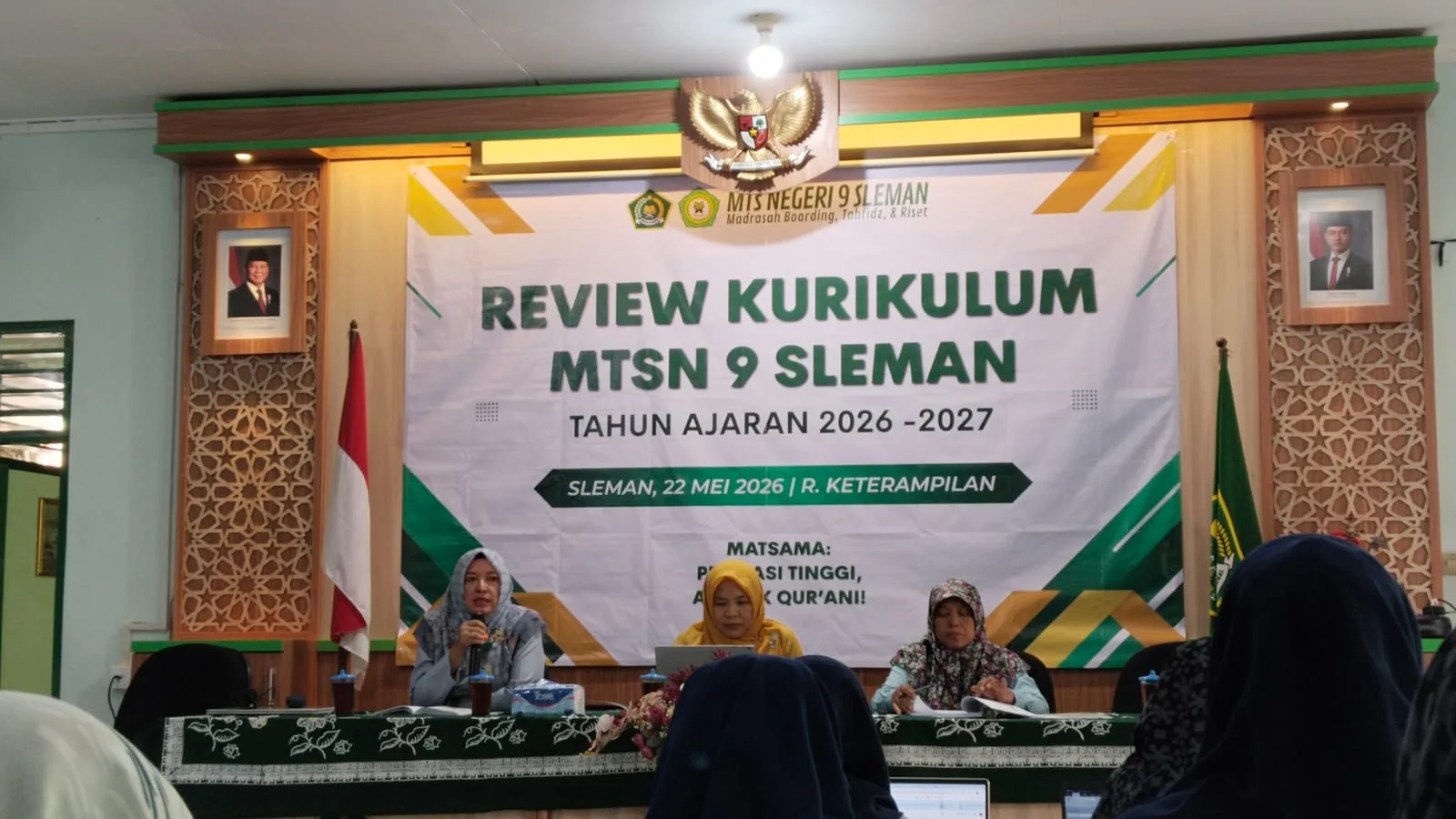 Sambutan Kepala MTsN 9 Sleman pada Review Kurikulum Tahun Ajaran 2026/2027