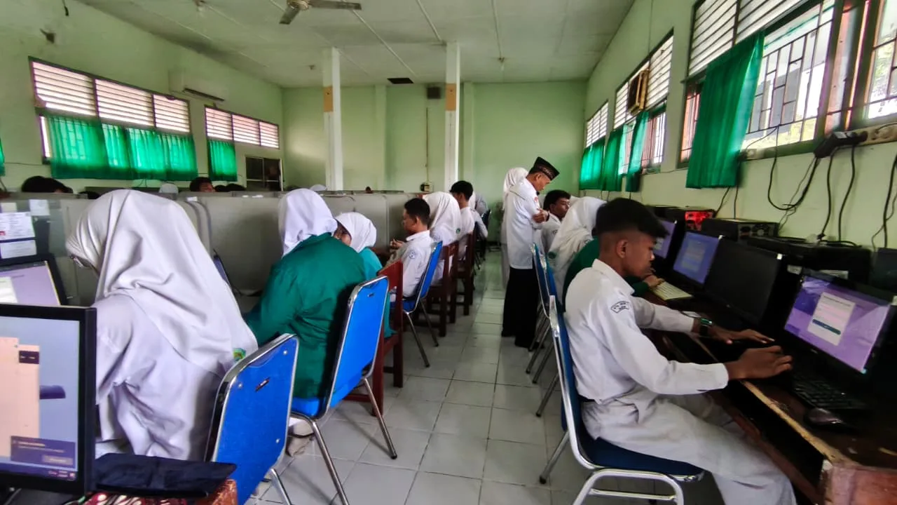 Siswa MTs Negeri 3 Sleman Antusias Ikuti Asesmen Madrasah Hari Kedua
