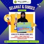 Siswi MTs N 3 Sleman Raih Juara 3 Panjat Tebing Putri dalam Ajang OSN
