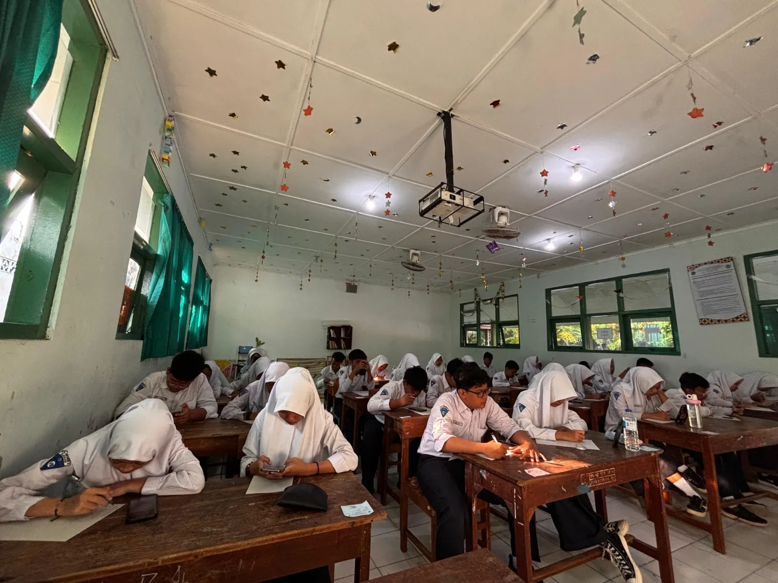Gunakan Platform JMD, Hari Pertama ASAT MTsN 8 Sleman Berjalan Lancar
