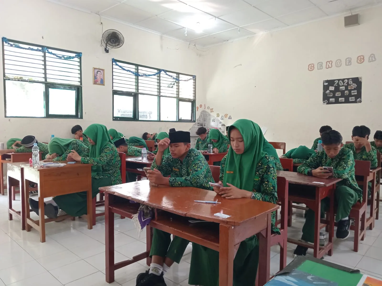 ASAT Hari Kedua MTsN 3 Sleman Berjalan Lancar