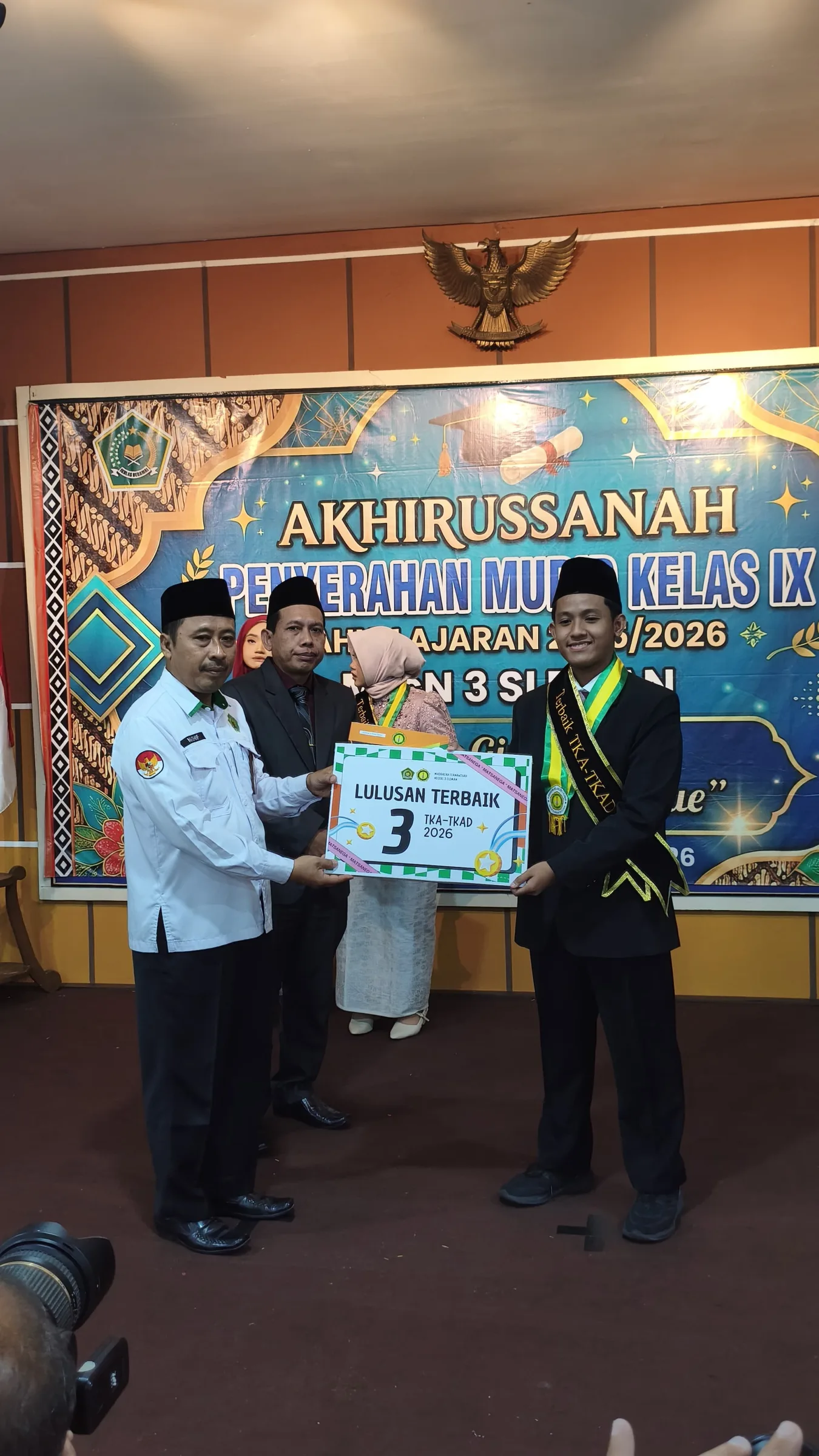 Siswa Kelas IX A Raih Juara Ketiga Akumulasi Nilai TKA dan TKAD 2025/2026
