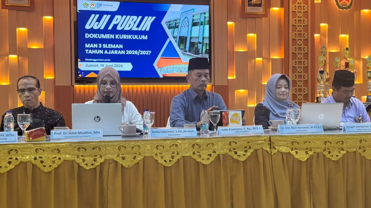 MAN 3 Sleman Matangkan Kurikulum 2026/2027 melalui Uji Publik Bersama Para Ahli
