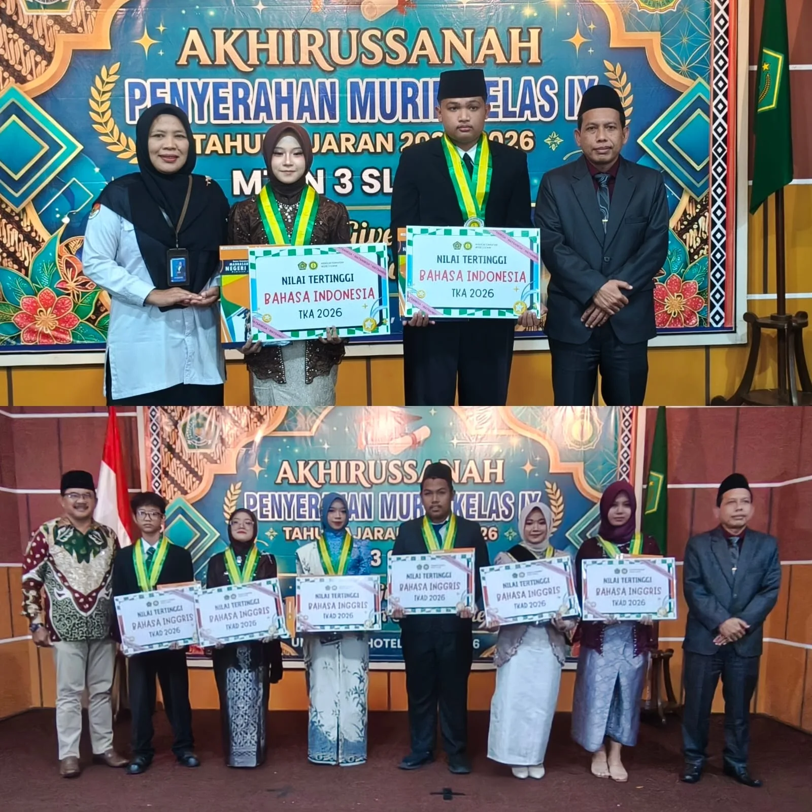 Ukir Kenangan Manis, MTsN 3 Sleman Lepas Murid Kelas IX dalam Akhirussanah Penuh Makna
